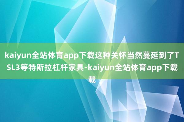 kaiyun全站体育app下载这种关怀当然蔓延到了TSL3等特斯拉杠杆家具-kaiyun全站体育app下载