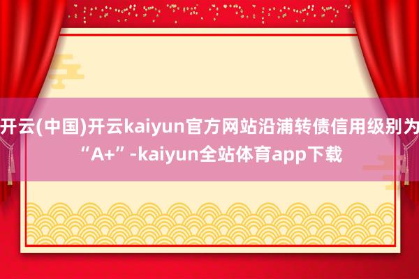 开云(中国)开云kaiyun官方网站沿浦转债信用级别为“A+”-kaiyun全站体育app下载